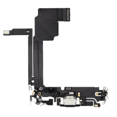 Laddningsport Flexkabel för iPhone 15 Pro Max (Premium) (Blå Titan)