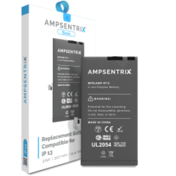 Ersättningsbatteri för iPhone 13 (AmpSentrix Basic)