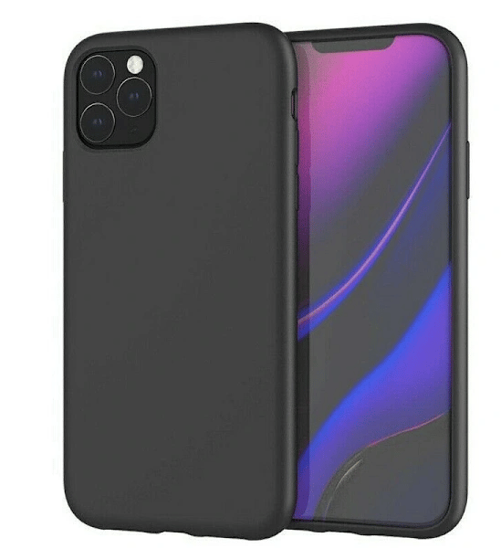 Matt Fodral iPhone 11 Pro Max Svart Silikon