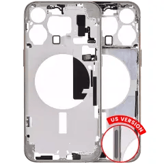 Mellanstomme med smådelar för iPhone 15 Pro Max (amerikansk version) (eftermarknad Plus) (naturlig titan)