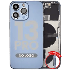 Baksida med smådelar för iPhone 13 Pro (amerikansk version) (Aftermarket Plus) (Sierra Blue) blå