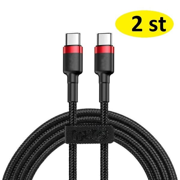 2-pack 1,5 m USB-A till Lightning snabbladdningskablar