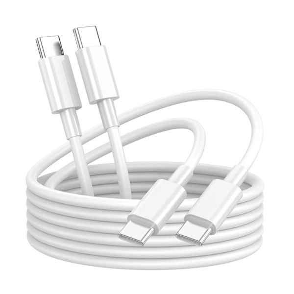 2-pack USB-C till USB-C-kabel 1m - TPE, Snabbladdning