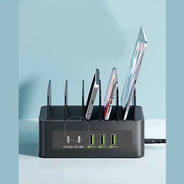 T-PHOX LADDER POWERHUB DUBBEL PORT 100W 2xUSB-C/2xUSB SVART