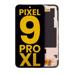 OLED-enhet med ram (med fingeravtryckssensor) för Google Pixel 9 Pro XL (renoverad) (alla färger)