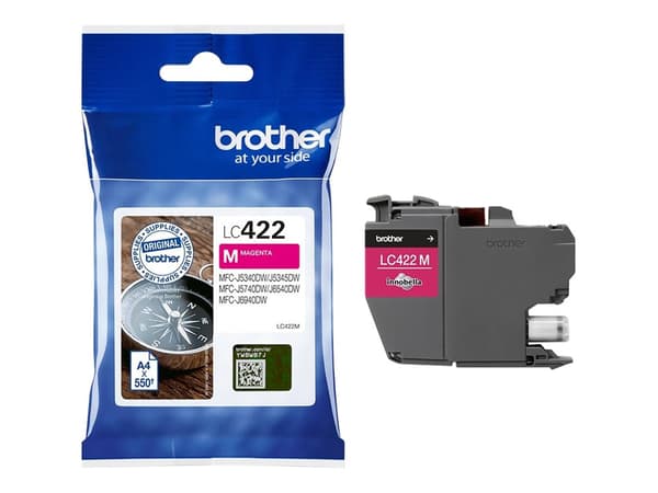 Brother LC 422M Magenta 550 sidor bläck
