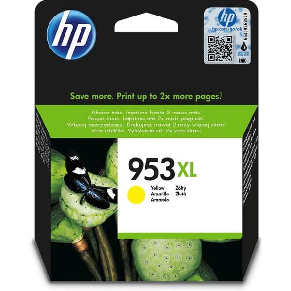 HP 953XL Gul 1450 sidor bläck F6U18AE