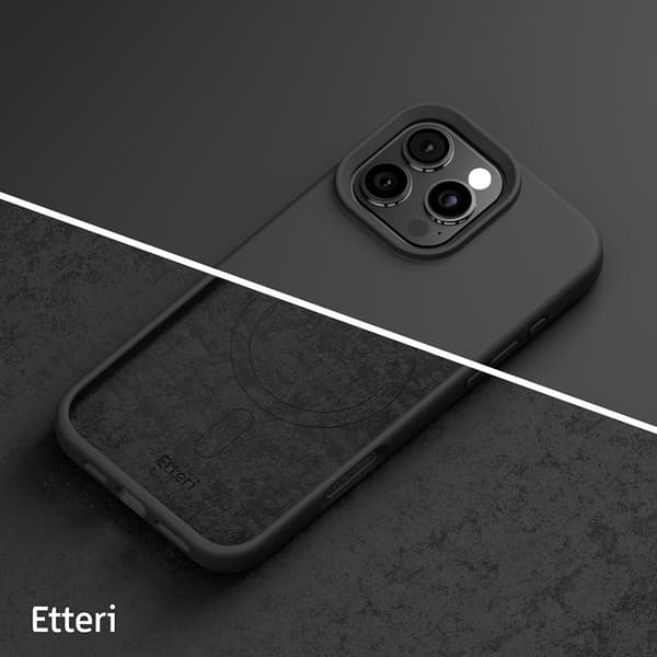Etteri Silikon Mag skal för iPhone 16 Pro Max svart