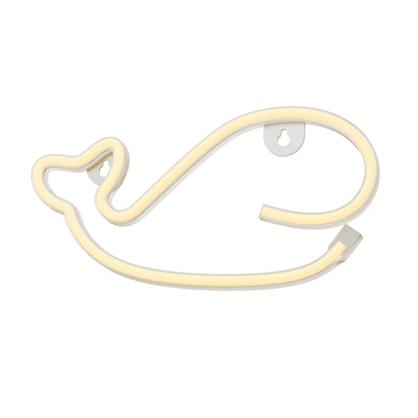 Neon LED-lampa Val varmvit Fladdermus + USB FLNE09 Forever Light