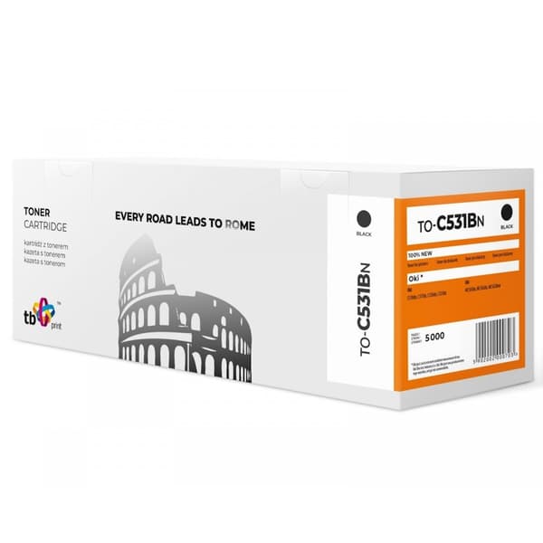 TB Print svart 5000 sidor Toner TO-C531Bn