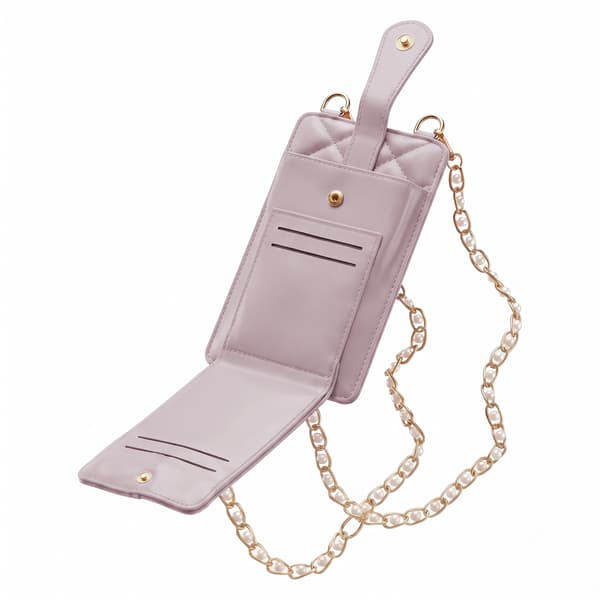 QUILTAD TELEFONVÄSKA 19*10,5*2CM lila lila