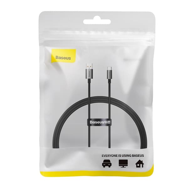 Baseus kabel Superior USB - USB-C 1,0m kluster svart 100W svart