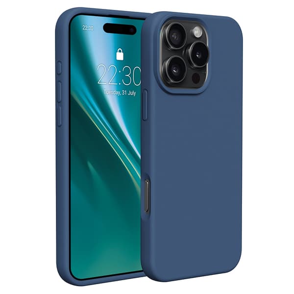Etteri Silikonskal till iPhone 16 Pro 6,3\" mörkblå