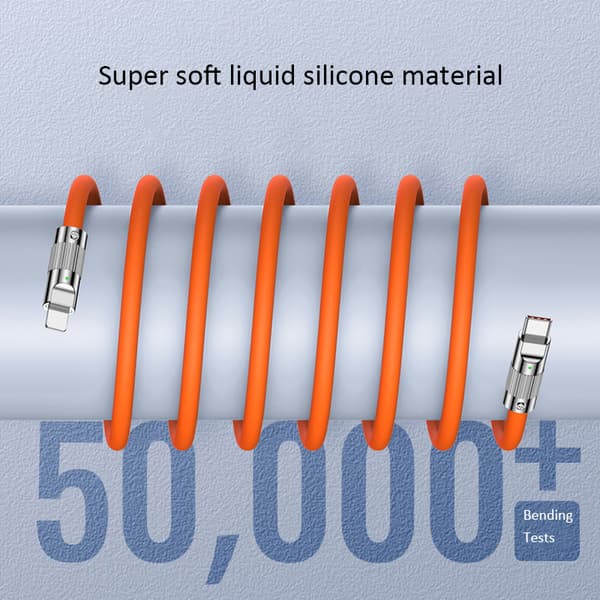 2 st 2m120W snabb iphone USB laddare vit vit