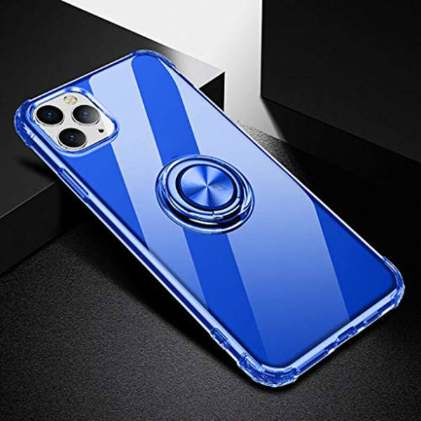 tunn fodral med ring för iphone 12 mini|blå