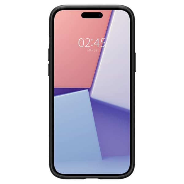 Spigen Liquid Air fodral för iPhone 15 matt svart