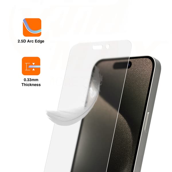 Vmax härdat glas 0 33mm transparent glas för iPhone 12 / 12 Pro matt