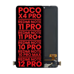 OLED-enhet utan ram för Xiaomi Poco X4 Pro 5G / Redmi Note 11 Pro 4G / Note 11 Pro 5G / Note 11 Pro+ 5G / Redmi Note 10 Pro / Redmi Note 10 Pr