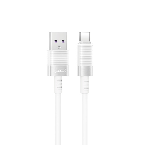 XO-kabel NB282 USB - USB-C 1,0 m 6A vit