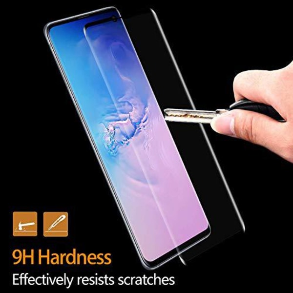 2 st hög kvalitet  heltäckande plexiglas för Samsung s10 E