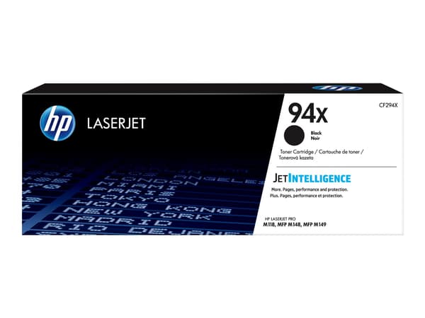 HP 94X svart 2800 sidor Toner CF294X svart