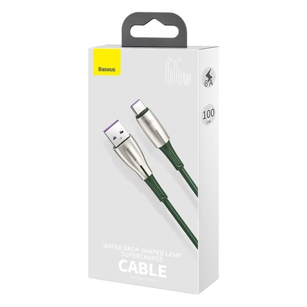 Baseus kabel Cafule Metal USB - USB-C 0,25m svart 66W svart