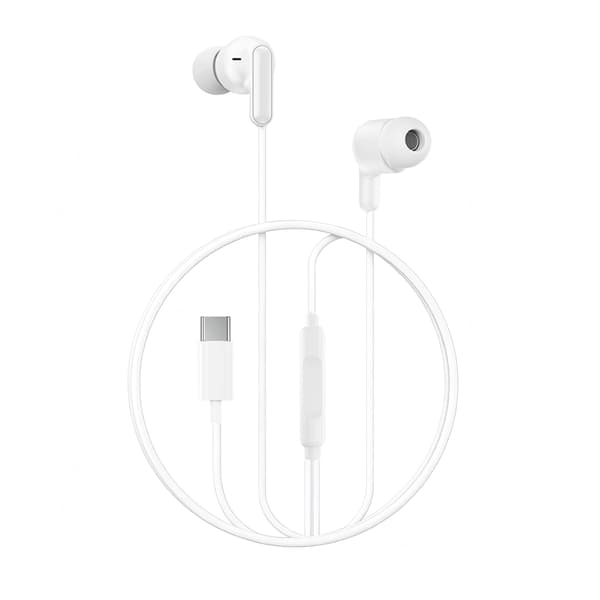 XO trådbundna hörlurar EP84 USB-C vit röd