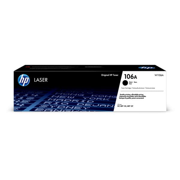 HP 106A svart 1000 sidor Toner W1106A