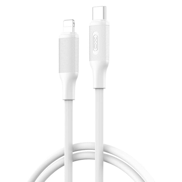 XO-kabel NB-Q265A PD USB-C - Lightning 1,0m 27W vit vit