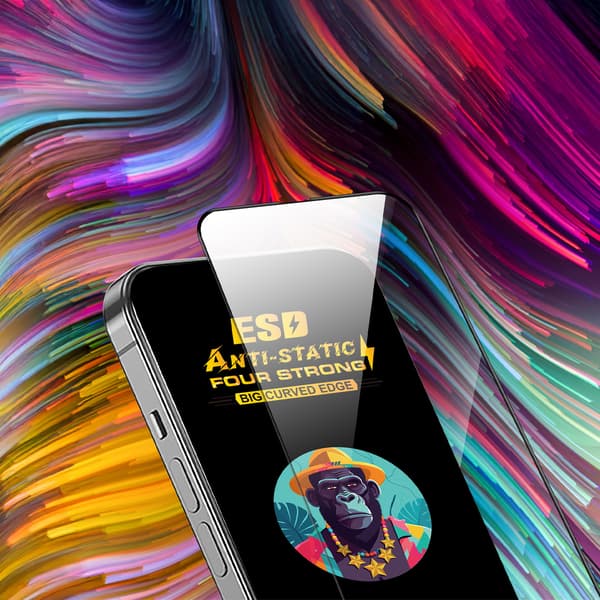 Universellt härdat glas 9D OneFit AI-15 6,7\"