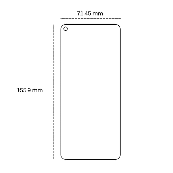 Härdat glas 2,5D för Xiaomi Redmi Note 9 / 9 5G / 10X 4G