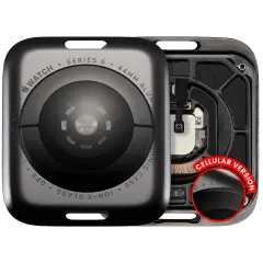 Baksidesenhet för Watch Series 5 (44 mm) (LET-version) (aluminium/rymdsvart)