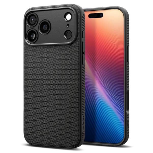Spigen Liquid Air fodral för iPhone 17 Pro Max Matt svart