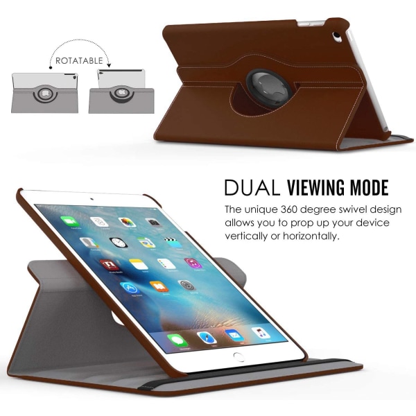 iPad 8 fodral,10,9"brun brun