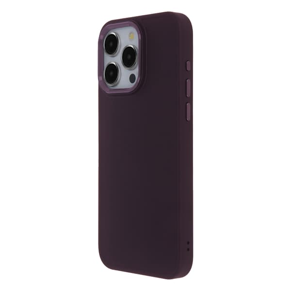 Satin Elegant skal för iPhone 12 / 12 Pro vinröd