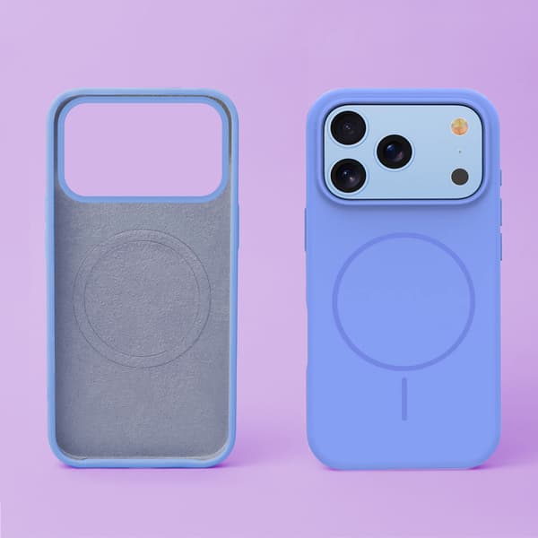 Silicone Thin Mag skal för iPhone 17 Pro / 18 Pro sky blå blå