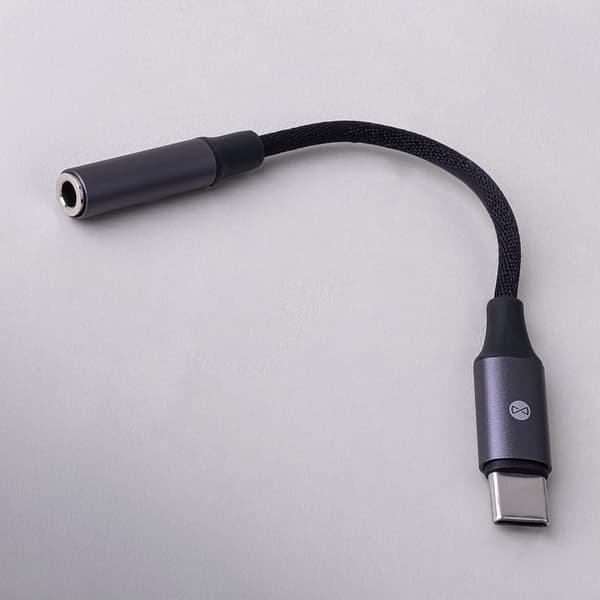 Forever adapter audio AJC-01 jack 3,5 mm - USB-C svart