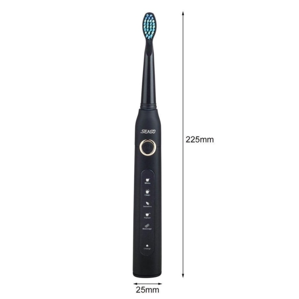 Seago SG-507 sähköinen Smart-hammasharja musta "Black"
"Svart"