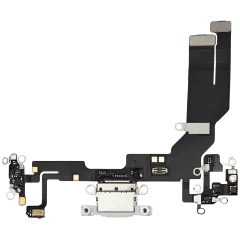 Laddningsport Flexkabel Kompatibel med iPhone 16e / 17e (Premium) (Vit) vit