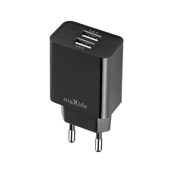 Maxlife MXTC-12 laddare 1x USB-A 4,8A svart