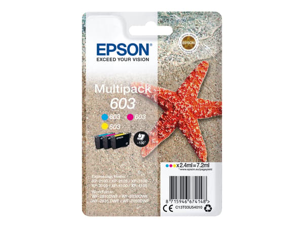Epson 603 Multipack Gul Cyan Magenta bläck C13T03U54010