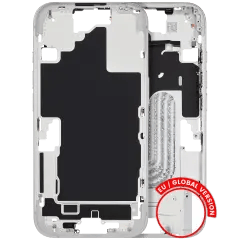 Mellanramshölje med smådelar för iPhone 16 (EU / Global version) (Begagnad OEM-del: Klass A) (Vit) vit