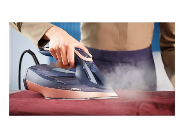 Philips Azur 8000 Series DST8050 Dampstrygejern 3000W Blå blå