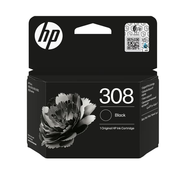 HP 308 svart 160 sidor bläck