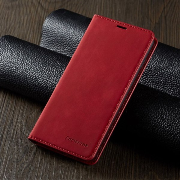 Hög kvalitet fodral för iphone 12 mini röd röd