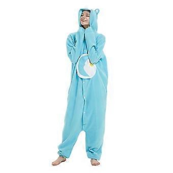 Vuxen Björn Onesie Pyjamas Cosplay Djur Hemmakläder Sovkläder Jumpsuit Kostym För Kvinnor Män (M Gul)