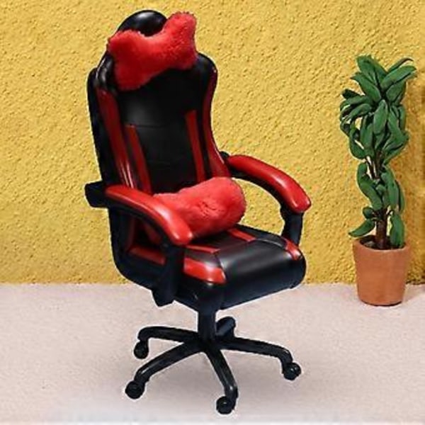 1:6 Skala Gamingstol Modell, Dekor Tillbehör Delar, Dockdekor Tillbehör för 12'' Mansfigurer Dockmodell, Kroppsdocka (röd)