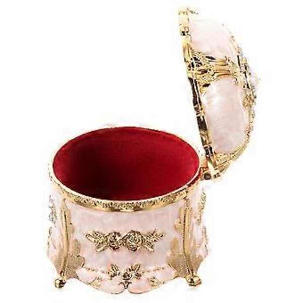 Smyckesbehållare Prydnadssak Smyckeskrin Ring Halsband Box Vigselringhållare