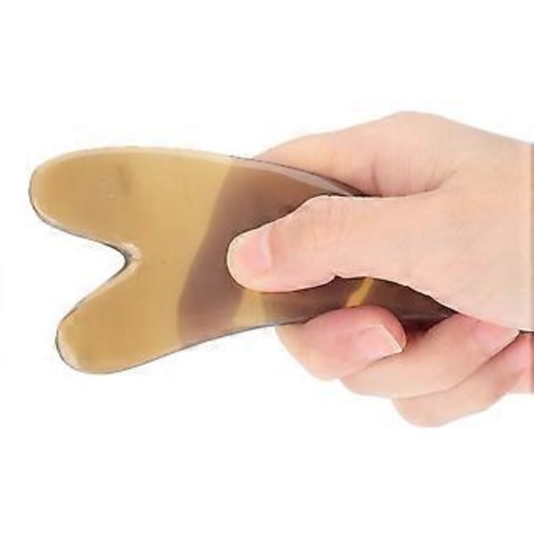 Luonnollinen sarvi Guasha -lauta kaavinlevy kehon terveydenhoito hierontatyökalu (Guasha-lauta)