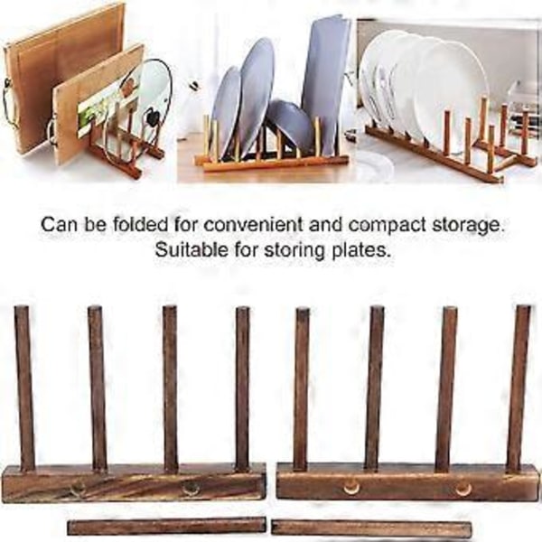 Justerbar Design Bambu Skärbräda Organisatör, Multifunktionellt Verktyg För Olika Köksbehov, Lätt Att Rengöra Och Resistent Mot Mögel, Grytlock